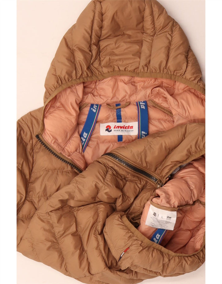 INVICTA Veste matelassée à capuche pour femme UK 16 Large Beige Polyamide