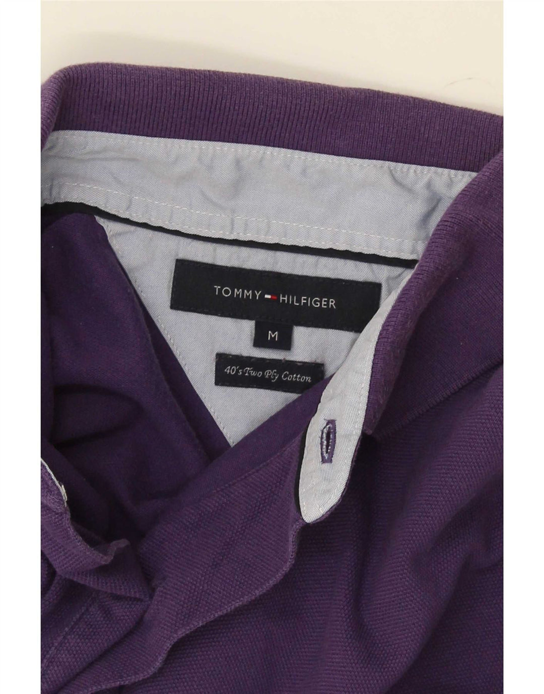 Tommy Hilfiger Polo Homme Violet Moyen Coton
