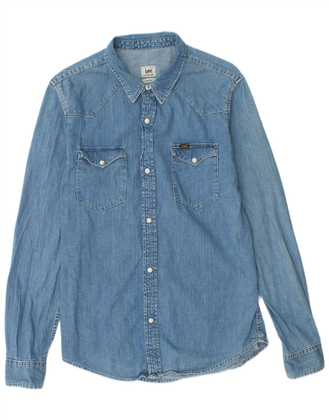 LEE Chemise en Jean Homme Bleu Moyen Coton