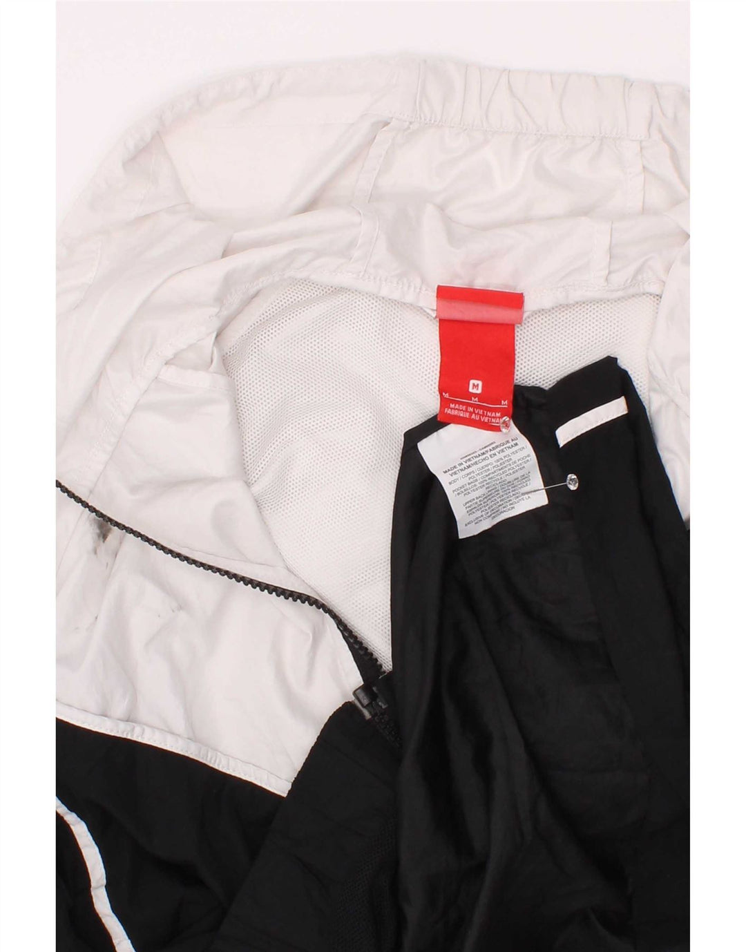 Nike Veste de survêtement à capuche pour homme en polyester color block blanc moyen
