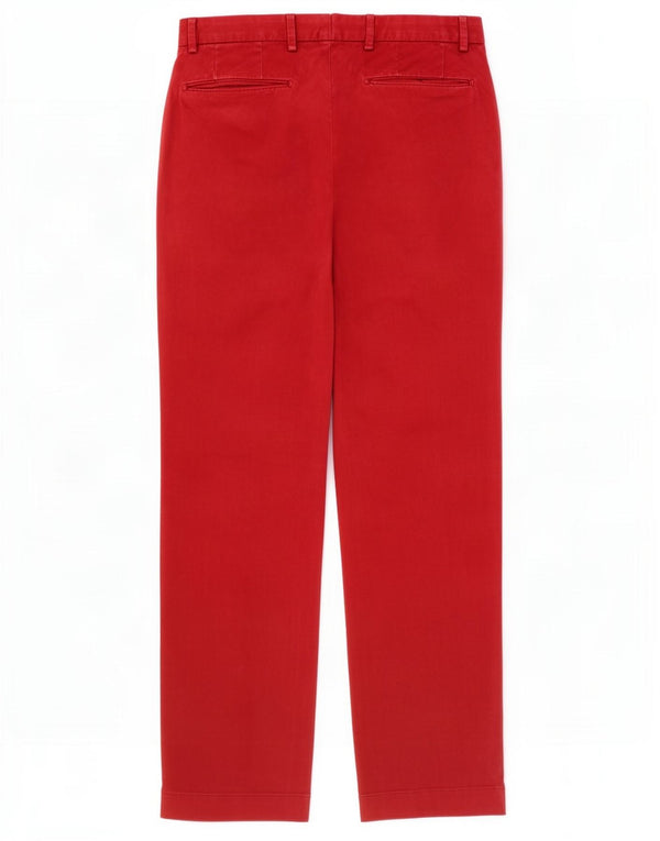 Polo Ralph Lauren Pantalon de costume droit pour homme W30 L30 Rouge Coton