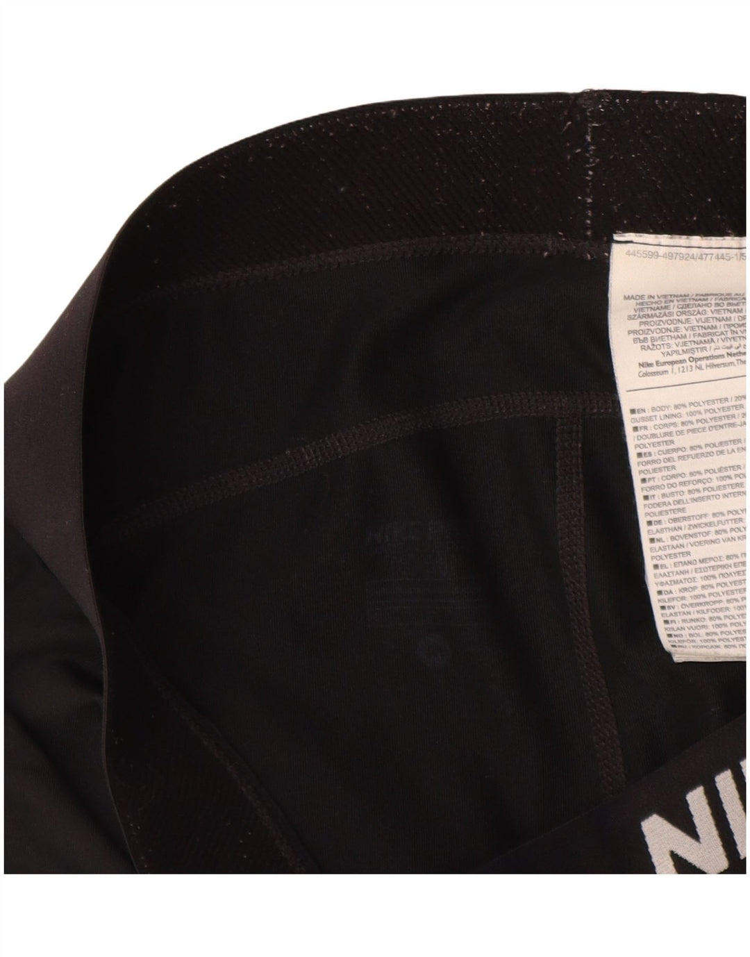 NIKE Legging Capri Dri Fit Graphic pour femme UK 12 Noir moyen Polyester