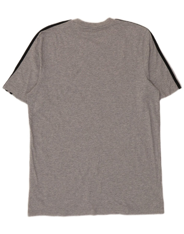 Adidas T-Shirt Homme Haut Large Gris Moucheté Coton