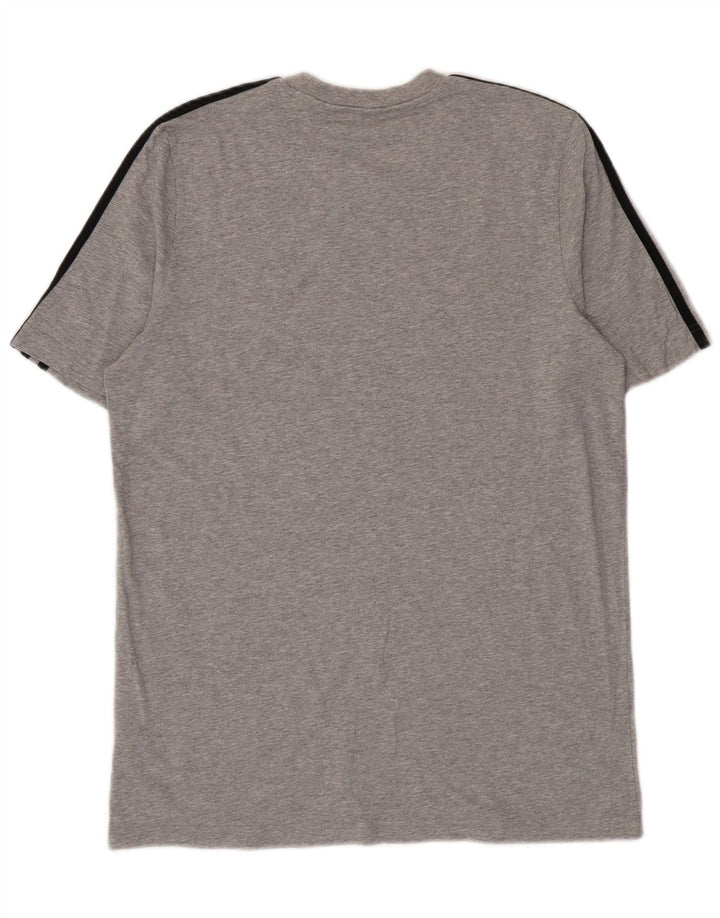 Adidas T-Shirt Homme Haut Large Gris Moucheté Coton