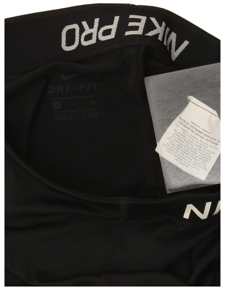 Nike Legging Capri Dri Fit Graphic pour femme UK 8 Small Noir Polyester