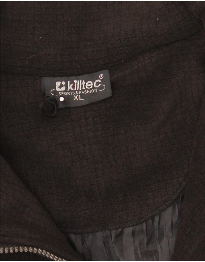 Killtec Pull polaire à col zippé pour homme XL Noir Polyester