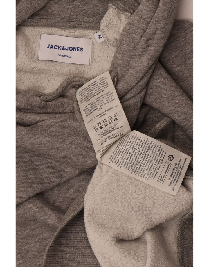 Jack & Jones Pull à Capuche Homme Gris Moyen Moucheté Coton
