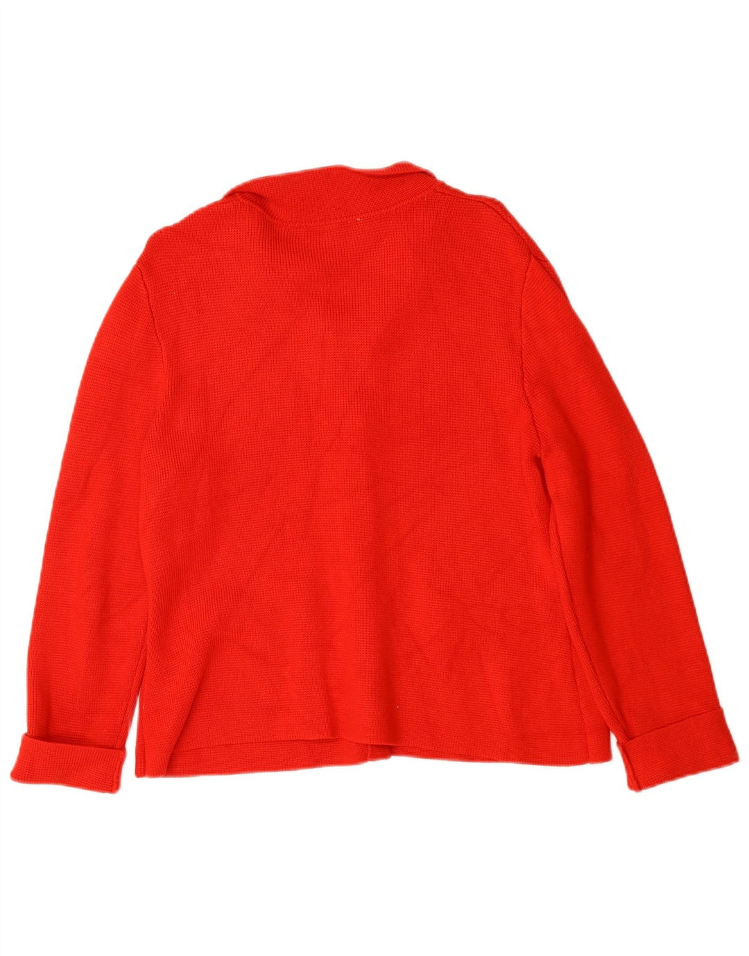 Zara Cardigan Femme Pull UK 16 Large Rouge Viscose