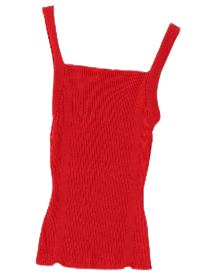 Zara Femme Cami Top UK 8 Small Rouge