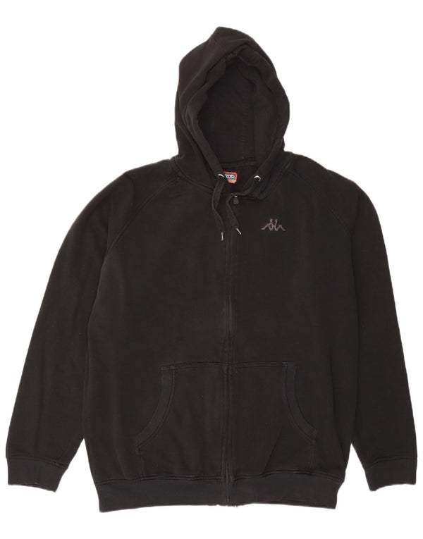 Kappa Pull à capuche zippé pour homme 2XL Noir