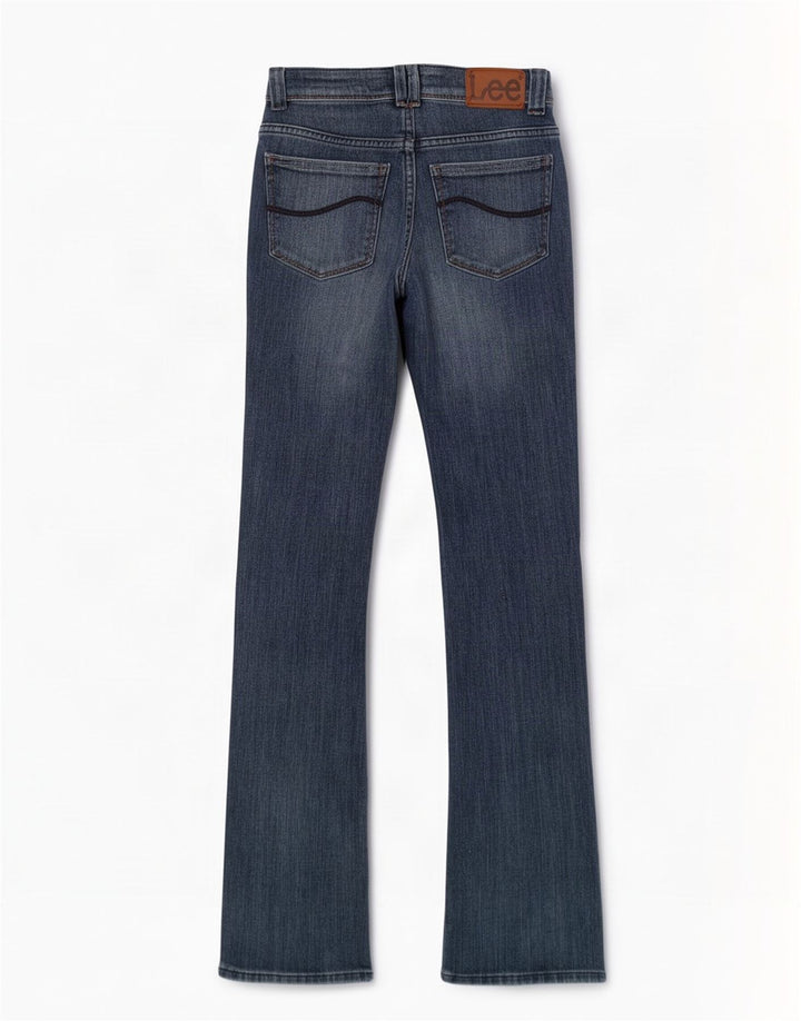 Lee Jean Bliss Bootcut Femme W25 L33 Bleu Coton