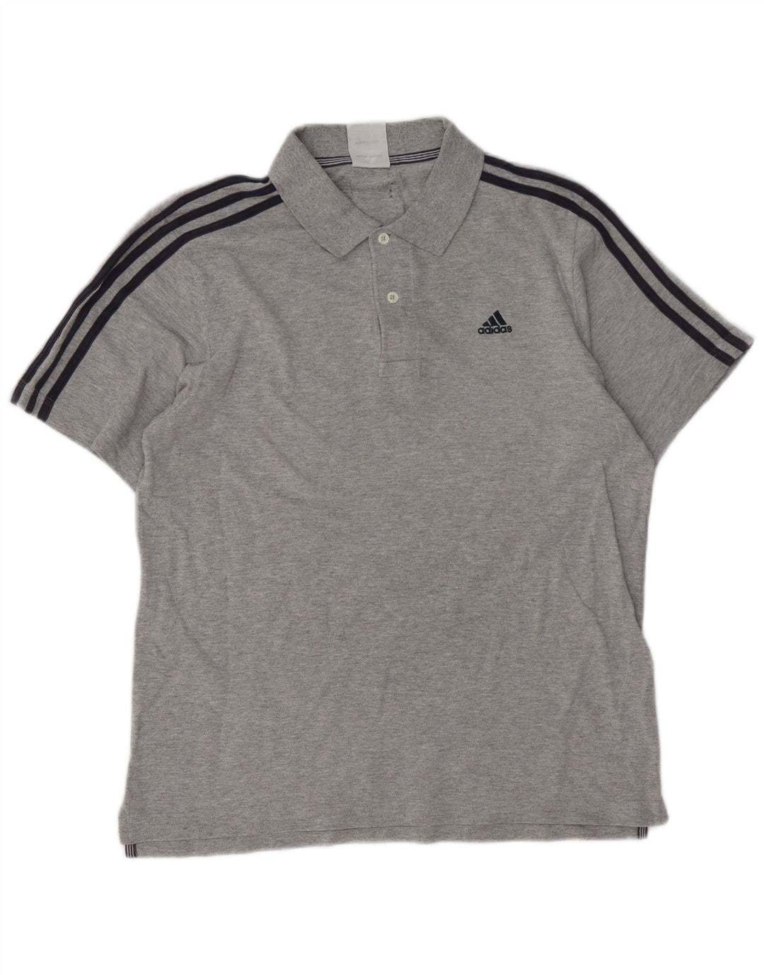 ADIDAS Polo Homme Gris Moyen Coton