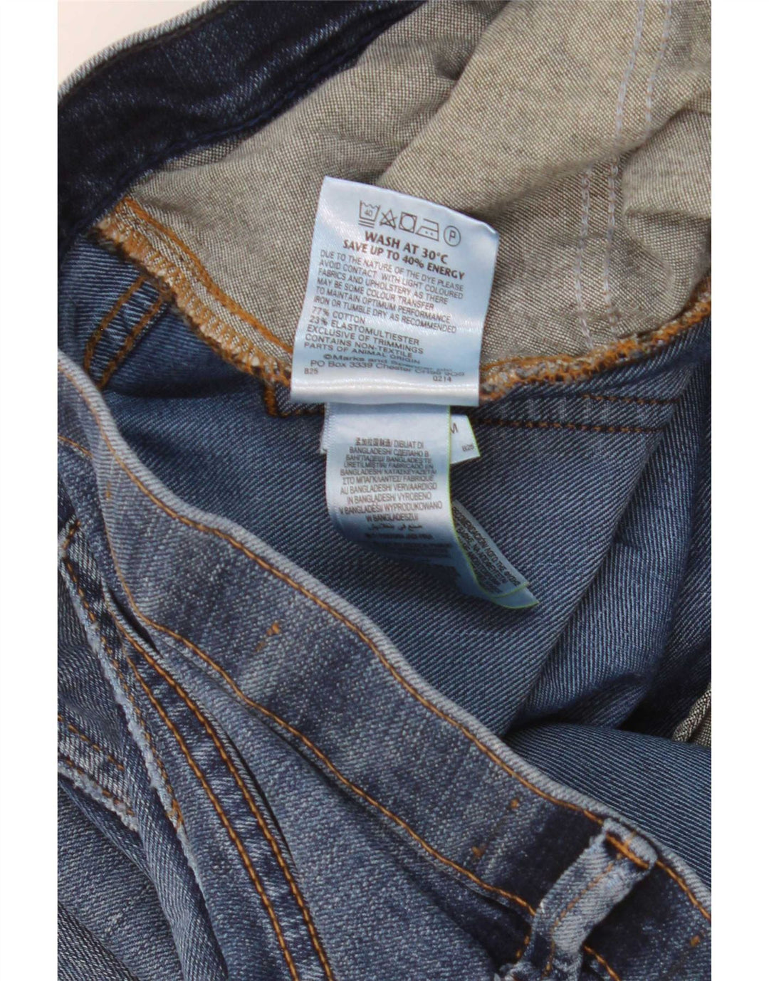 Marks & Spencer Jean droit homme W34 L33 bleu coton