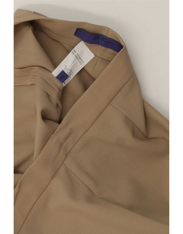 Les Copains Pantalon de costume droit pour femme EU 40 Medium W30 L27 Beige