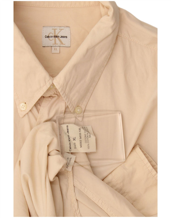 Calvin Klein Jeans Chemise Homme XL Coton Beige