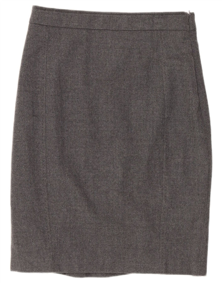 Ted Baker Jupe crayon pour femme Taille 1 XS W26 Laine vierge grise