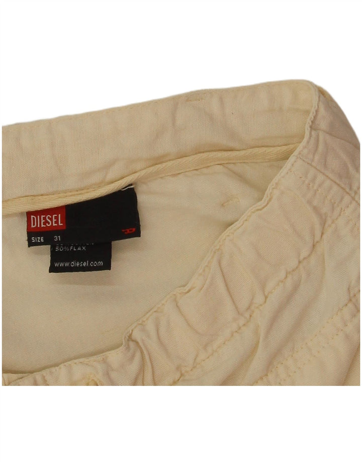 Diesel Bermuda W31 Homme Blanc Cassé Moyen Coton
