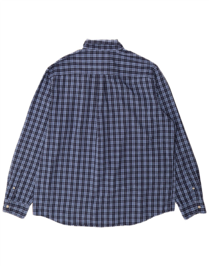 Chaps Chemise Homme Easy Care XL Bleu Carreaux Coton