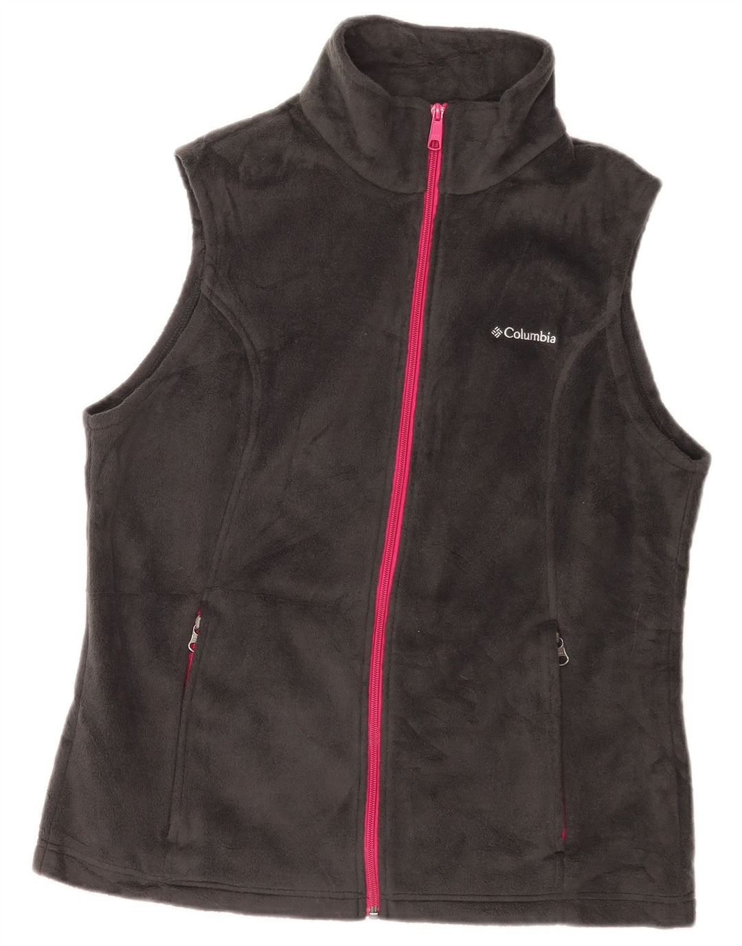 Columbia Gilet Polaire Femme UK 16 Large Gris Polyester