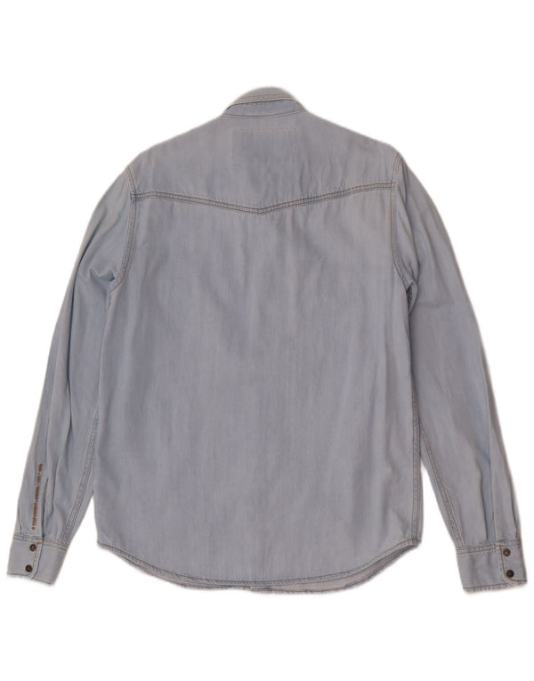 Diesel Chemise en Jean Large Bleu Coton Homme