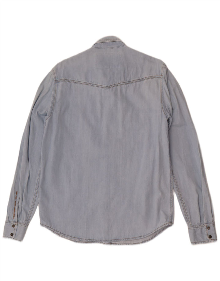 Diesel Chemise en Jean Large Bleu Coton Homme