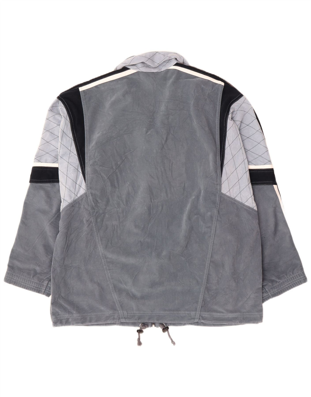DIADORA Veste de survêtement en velours graphique pour homme UK 46 XL Gris Colorblock