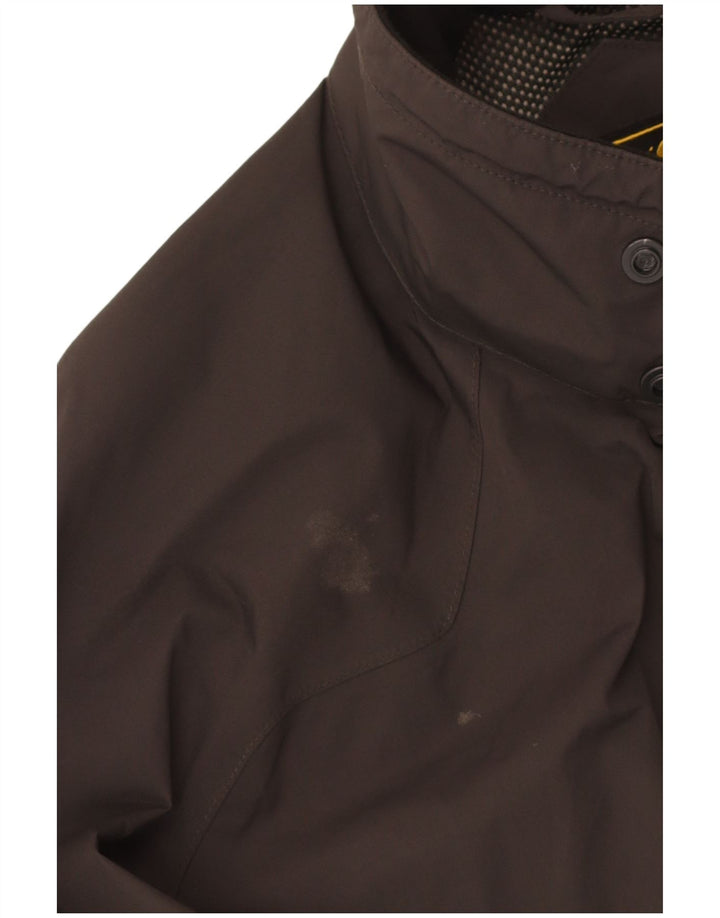 Jack Wolfskin Veste de Pluie Homme UK 40/42 Large Gris Polyamide