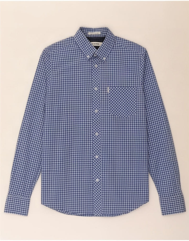 Ben Sherman Chemise Homme Petit Bleu Vichy Coton