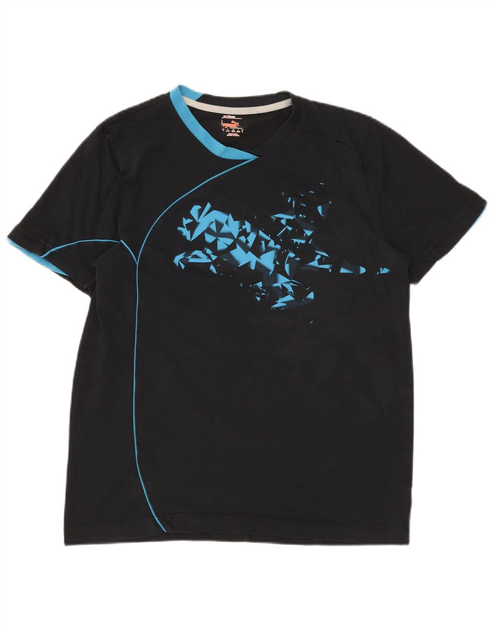 PUMA T-Shirt Graphique Homme Noir Moyen Coton