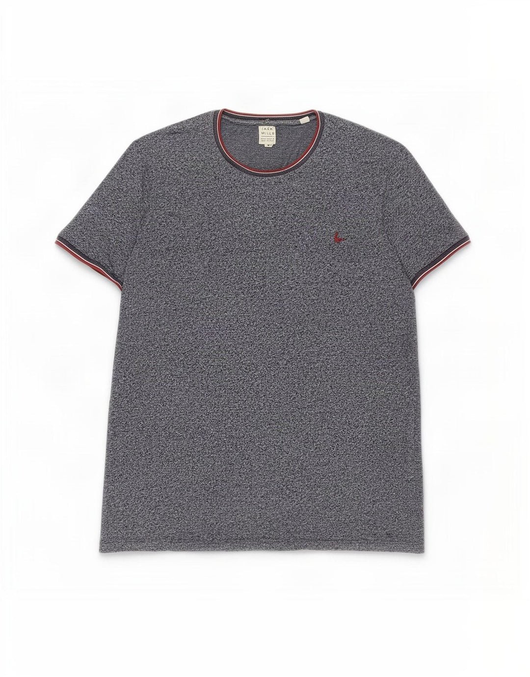 Jack Wills T-Shirt Homme Bleu Marine Moyen Moucheté Coton