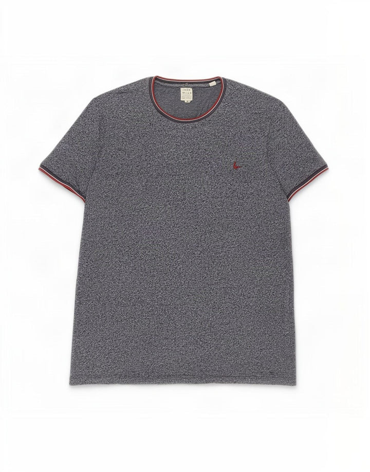 Jack Wills T-Shirt Homme Bleu Marine Moyen Moucheté Coton
