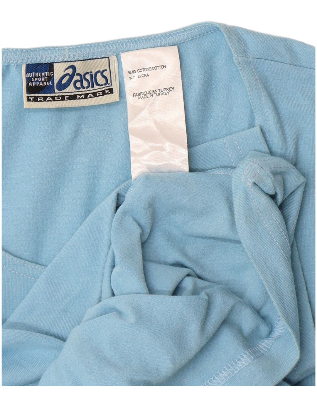 Asics Haut Femme Manches 3/4 UK 18 XL Bleu Coton