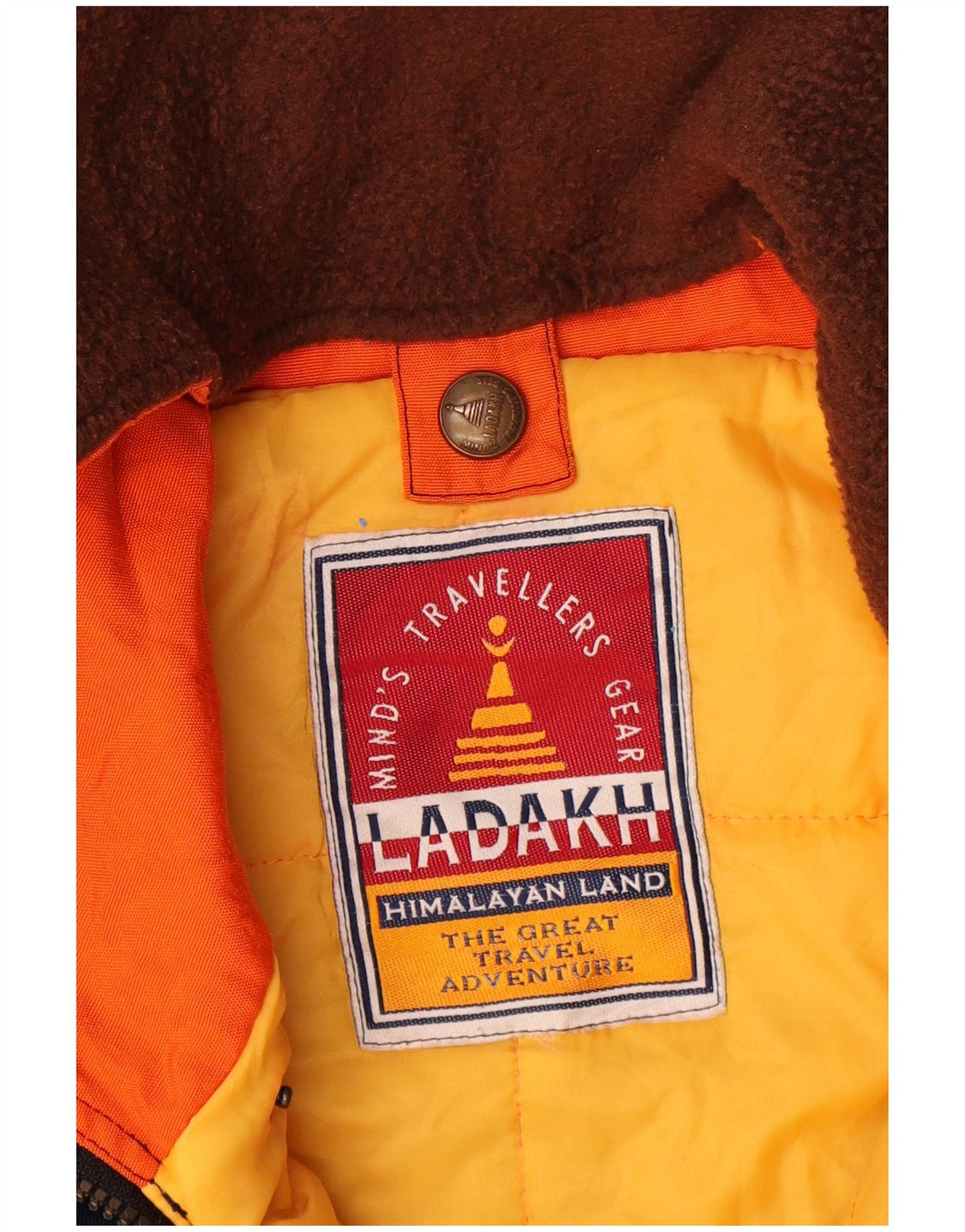 Ladakh Veste de ski à capuche pour homme UK 42 XL Orange Colourblock
