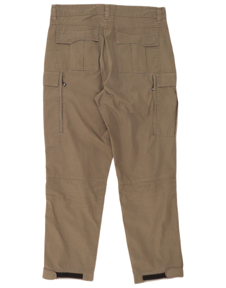 Jack Wolfskin Pantalon Cargo Droit Femme Moyen W30 L30 Kaki Polyester