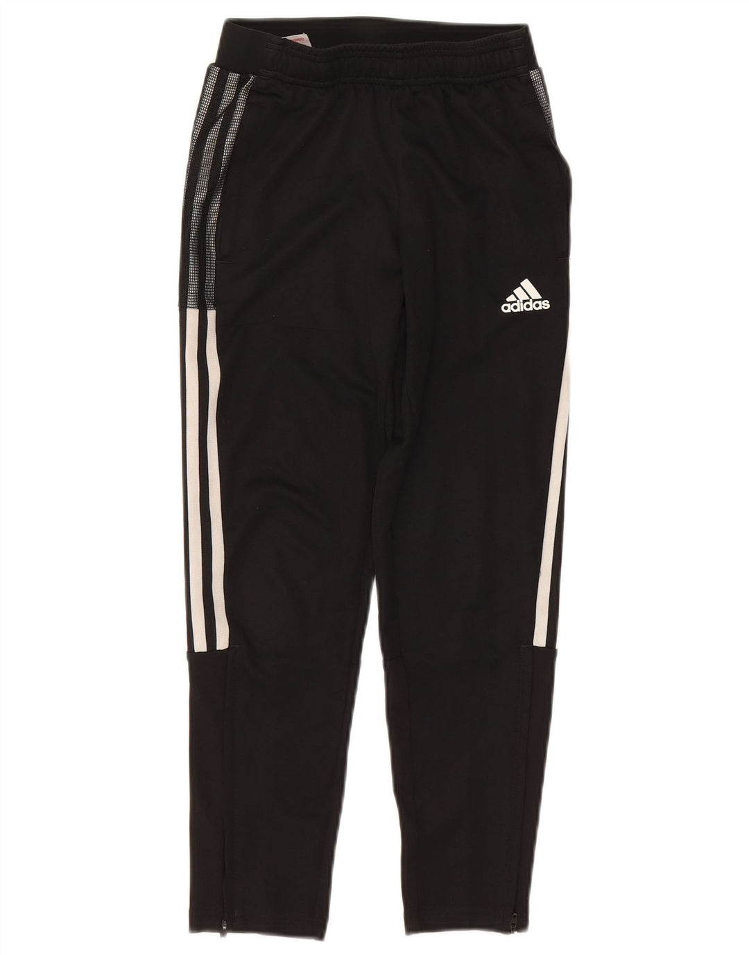 ADIDAS Boys Aeroready Tracksuit Trousers 9-10 Years Black Polyester