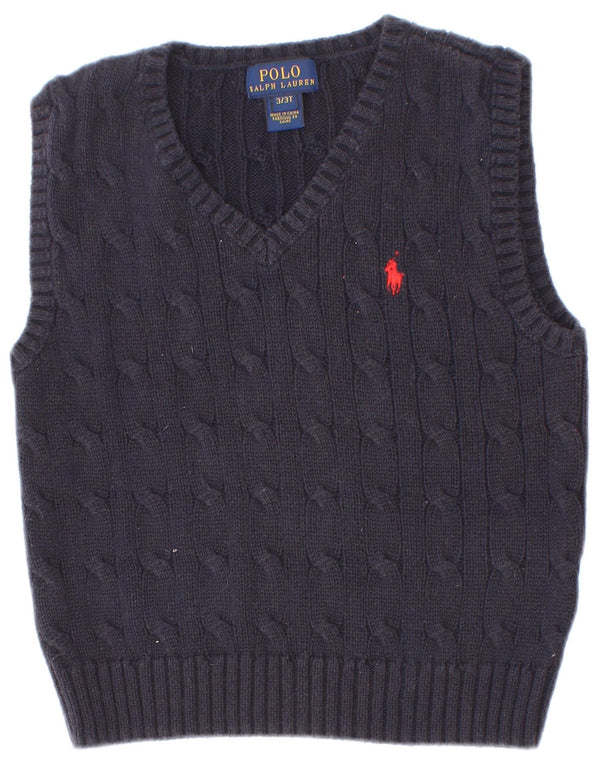 Polo Ralph Lauren Débardeur Garçon 2-3 ans Bleu Marine Coton