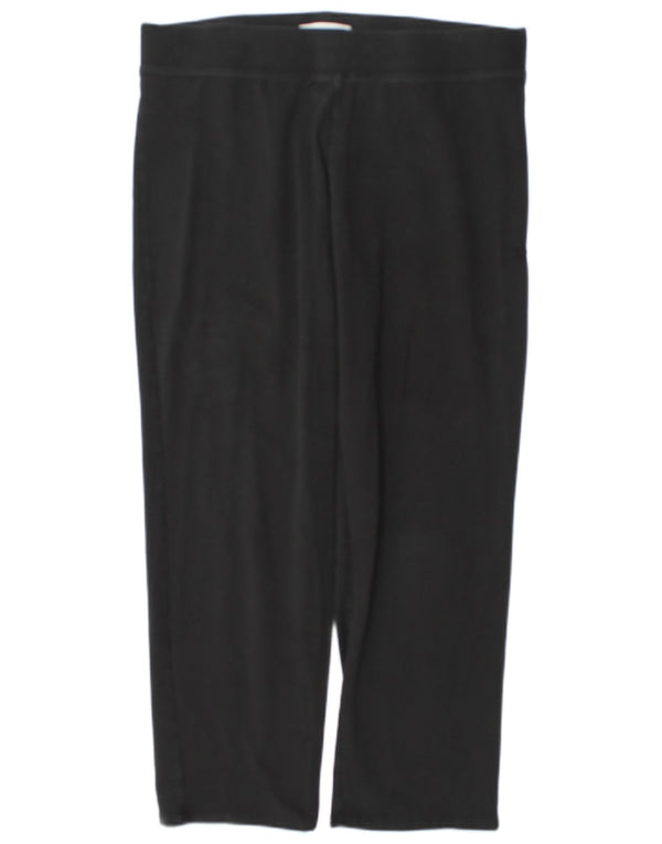 Marks & Spencer Pantalon de survêtement pour femme UK 16 Large Noir Coton