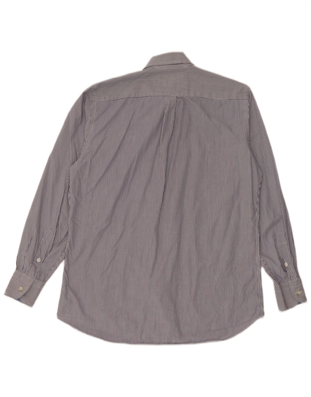 Harmont & Blaine Chemise homme en coton à fines rayures bleues