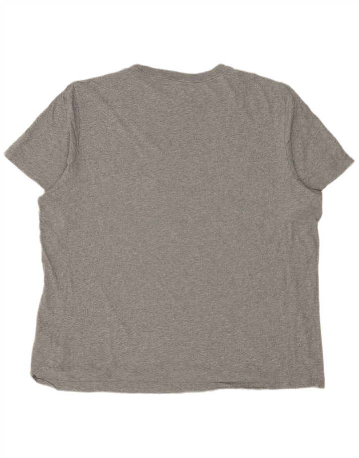 NIKE T-Shirt Homme Top 2XL Gris Moucheté Coton