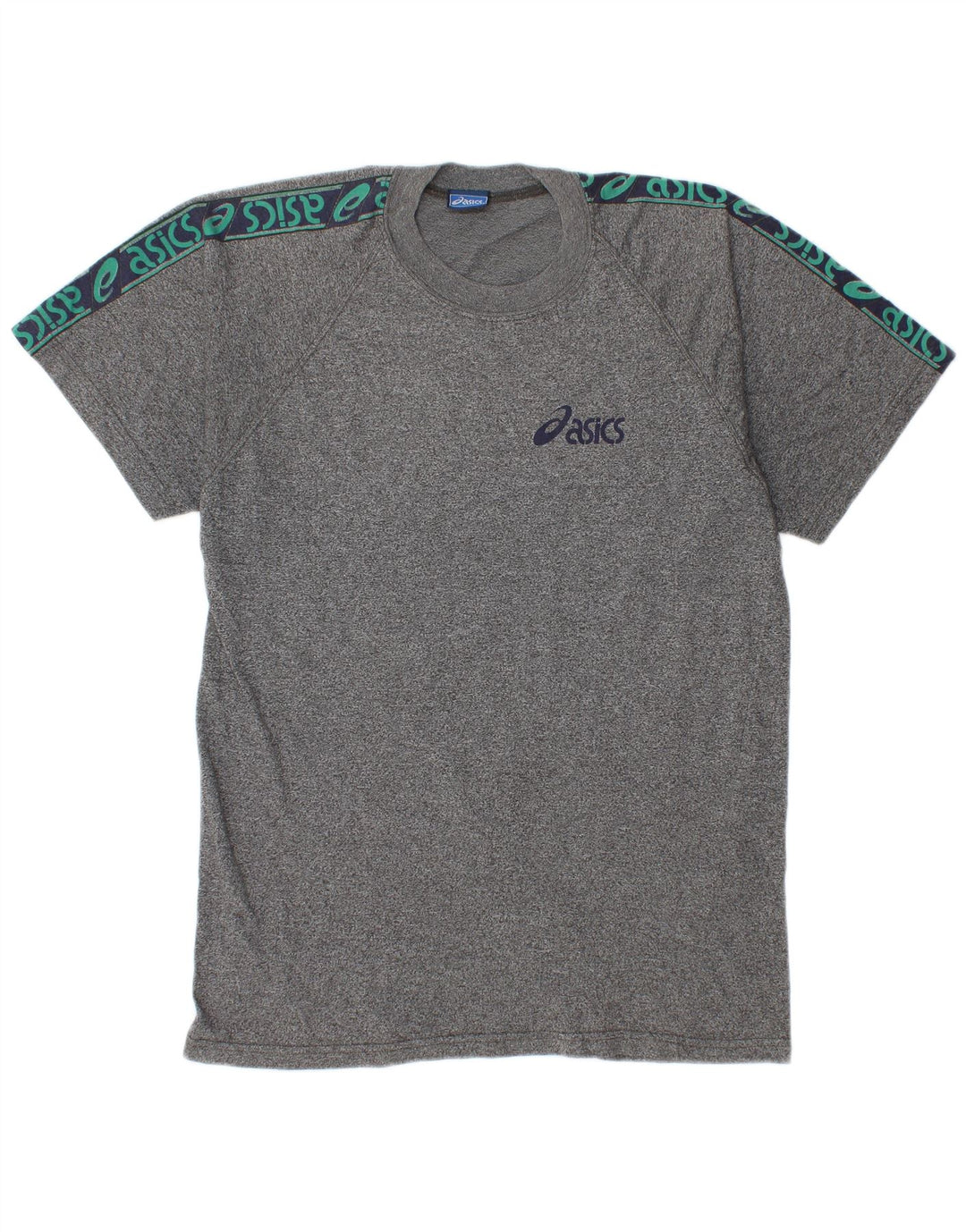 Asics T-Shirt Graphique Homme Grand Gris Moucheté Coton