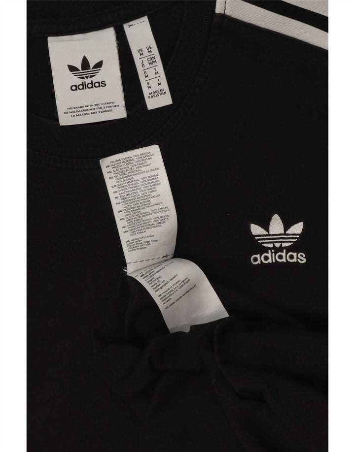 Adidas T-shirt graphique pour homme en coton noir moyen