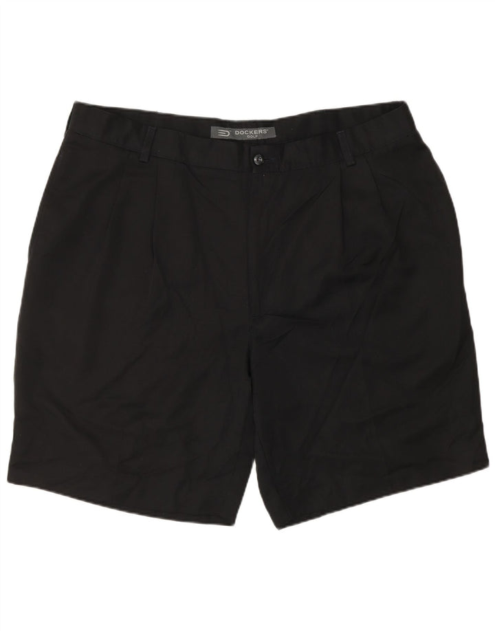 DOCKERS Short Chino Golf Pegged Homme W40 XL Noir Polyester