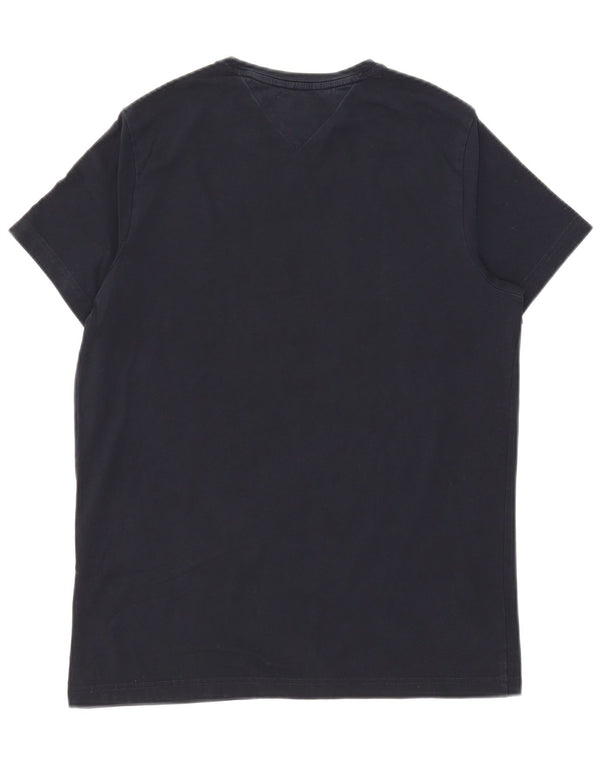 Tommy Hilfiger T-shirt slim fit pour hommes, grand, bleu marine
