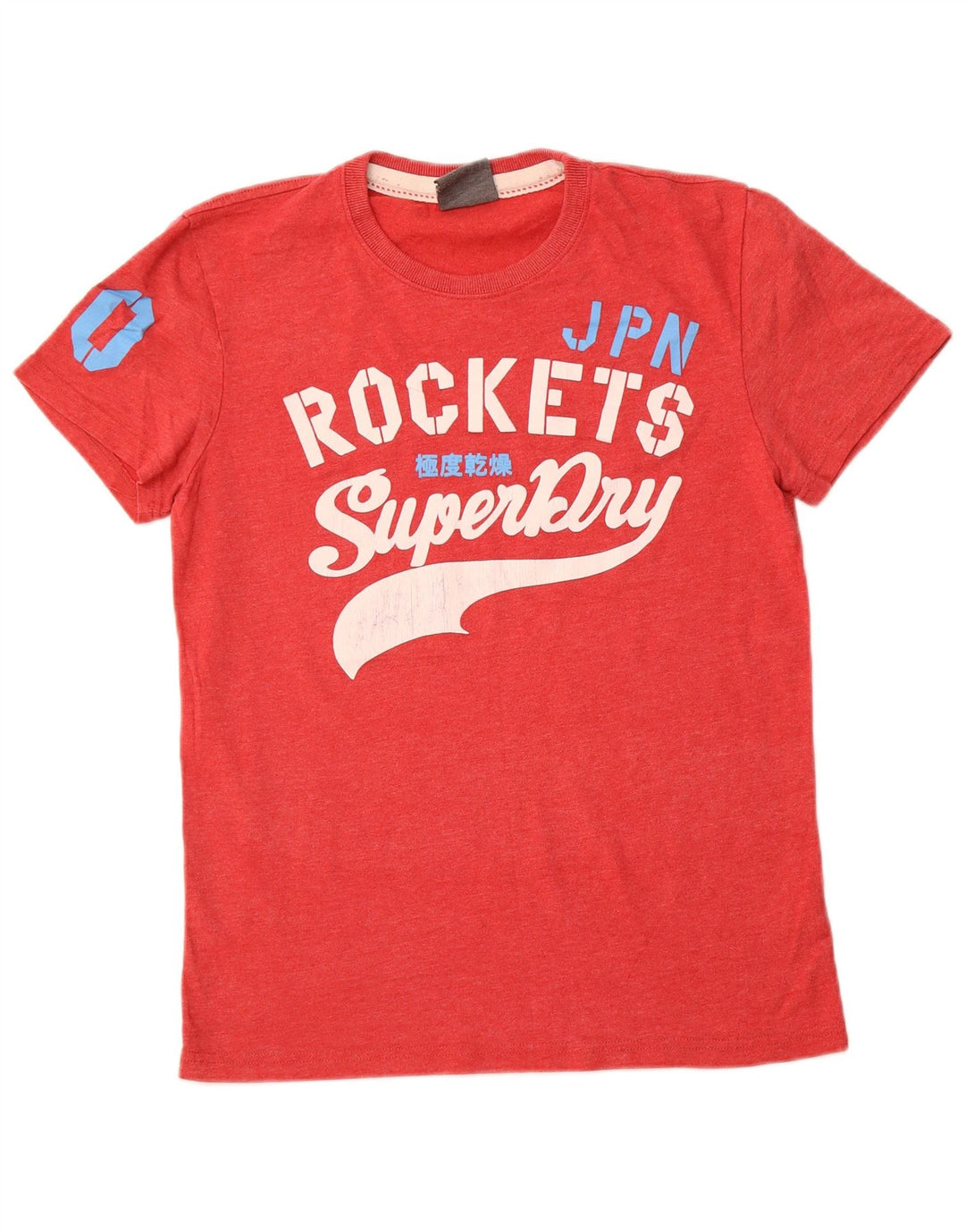 SUPERDRY T-Shirt Graphique Homme Rouge Moyen Coton
