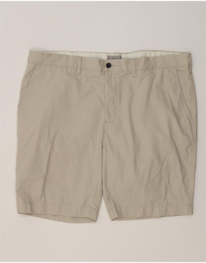 MARKS & SPENCER Short Chino Homme W42 2XL Coton Beige