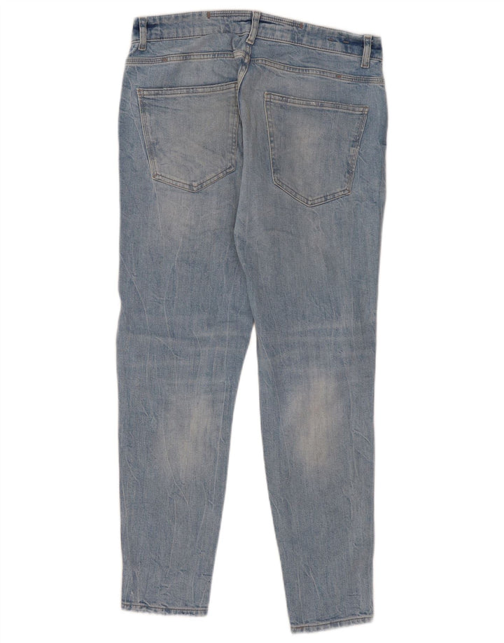Zara Jean slim vieilli pour homme EU 42 Large W32 L29 Bleu