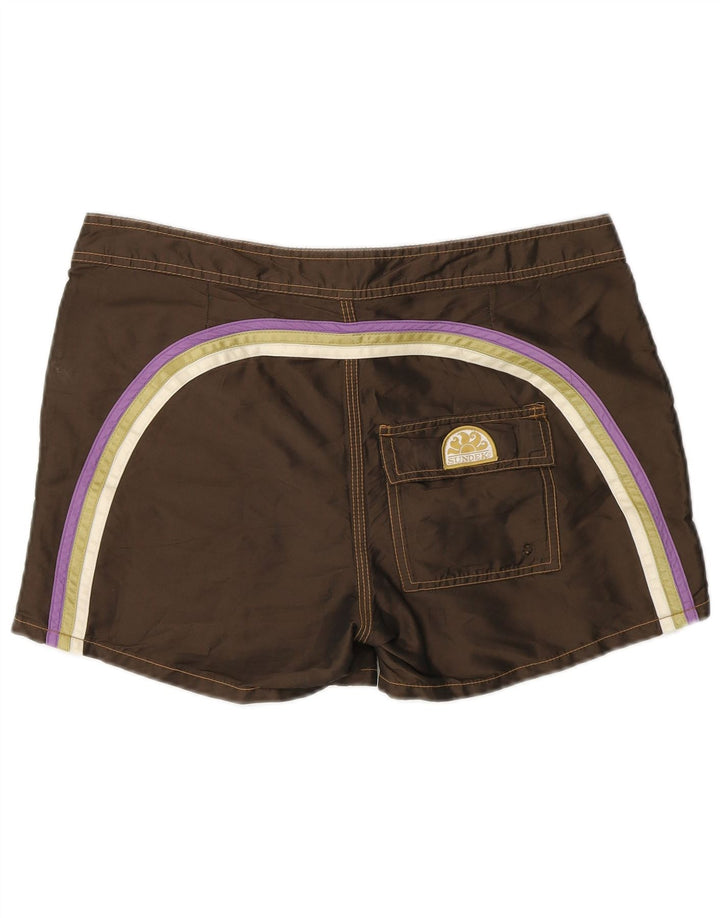 Sundek Short de bain homme polyester marron moyen