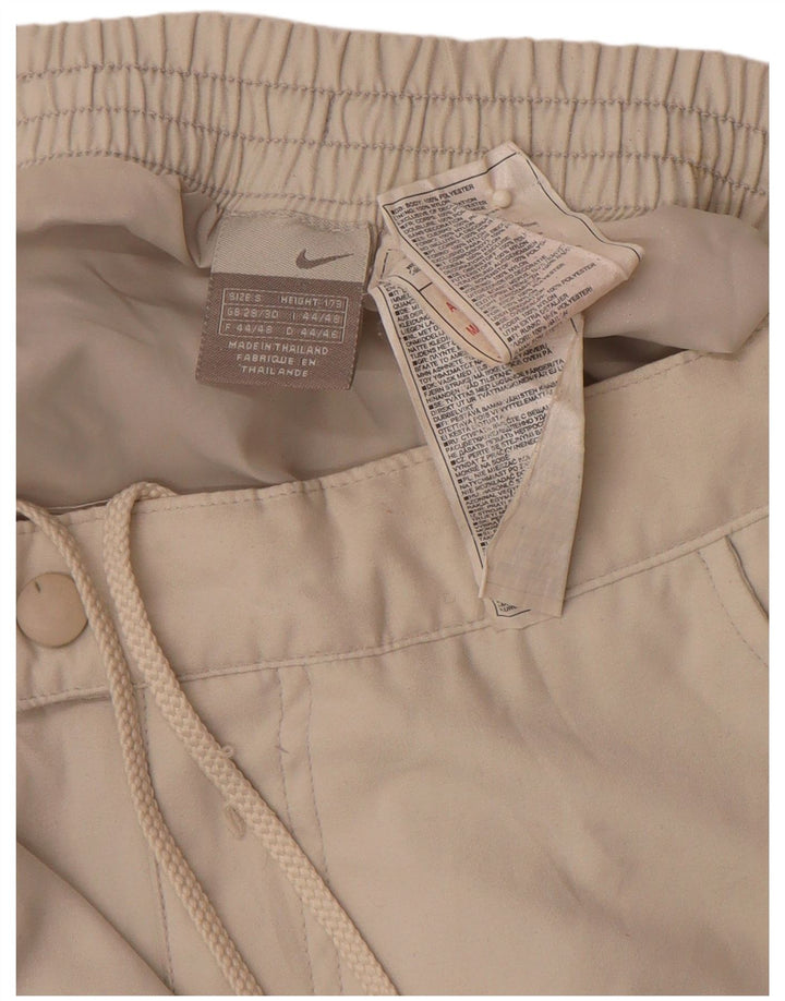 NIKE Pantalon coupe-vent droit pour homme Small W29 L30 Beige Colourblock