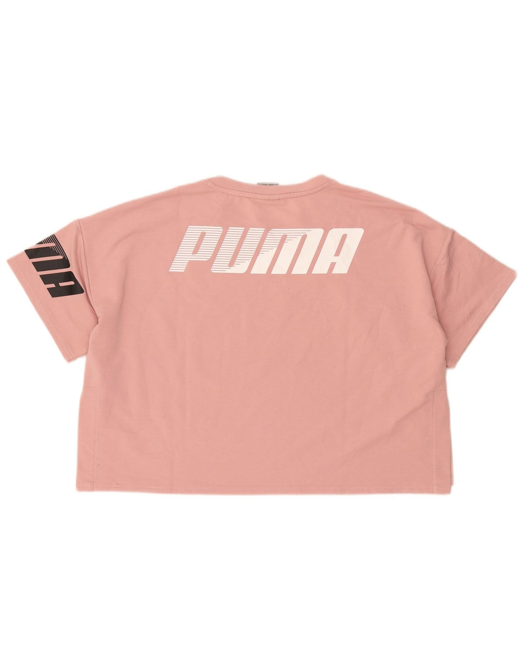 Puma T-shirt court graphique pour femme UK 16 Large Rose Polyester