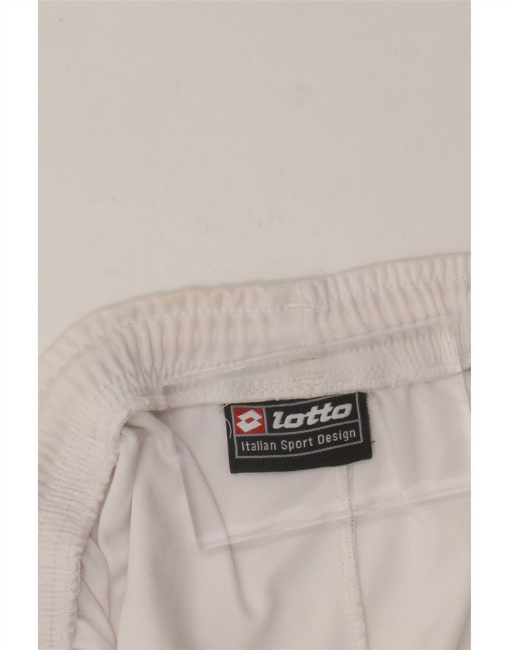 LOTTO Short de Sport Graphique Homme Grand Blanc